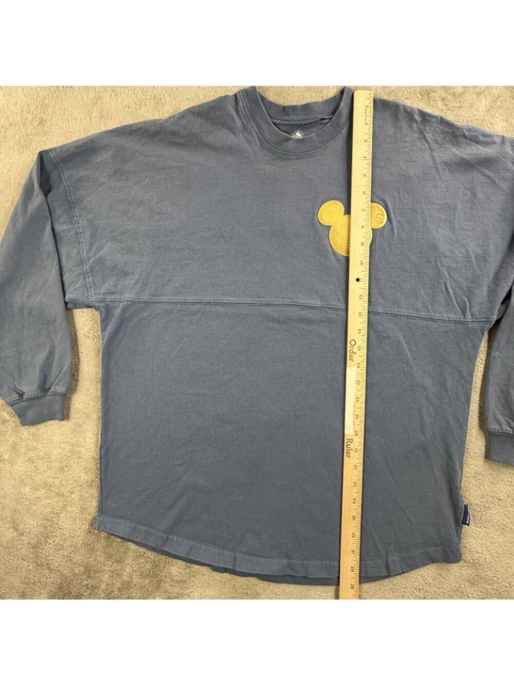Disney Disneyland Resort Spirit Jersey Shirt Mens Medium Blue Mickey Long Sleeve - Picture 9 of 15